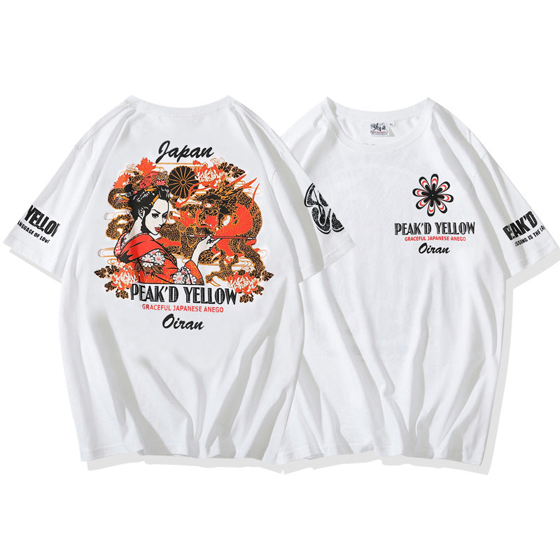 Men And Women Couple Short Sleeve TEE Cotton