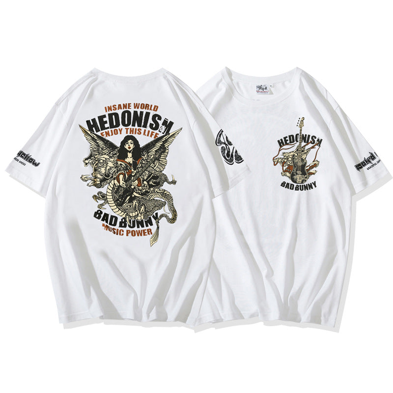 Men And Women Couple Short Sleeve TEE Cotton