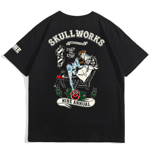 Men And Women Couple Short Sleeve TEE Cotton